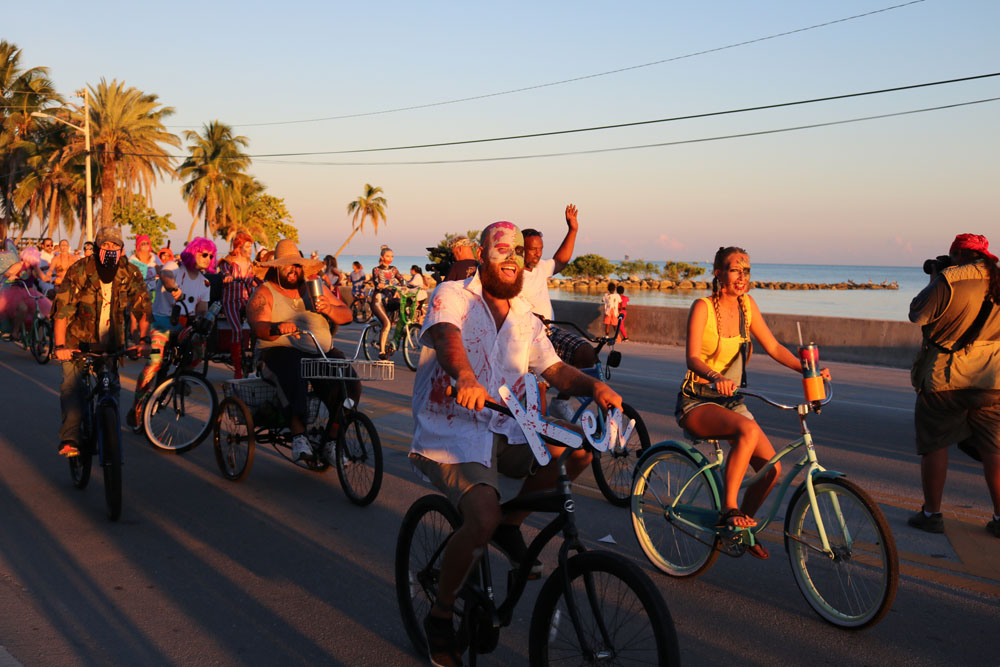 Zombie Bike Ride 2018 photo - Duval Street, Key West
